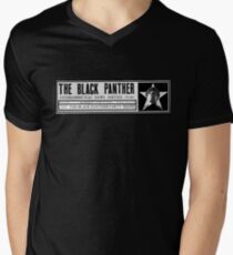 The black panthers party news paper sticker Men's V-Neck T-Shirt