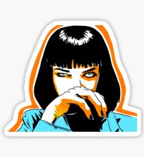 mia wallace Sticker