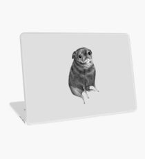 Vinilo para portátil Dulce negro Pug