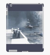 Men Evacuate USS California at Pearl Harbor iPad Case/Skin