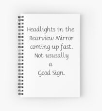 Story Starter: Headlights-Rearview-Sign Spiral Notebook