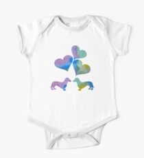 Dachshund Art One Piece - Short Sleeve