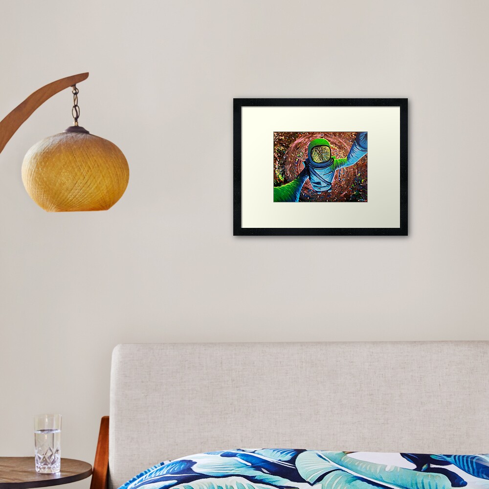 "Falling Into Infinite" Framed Art Print