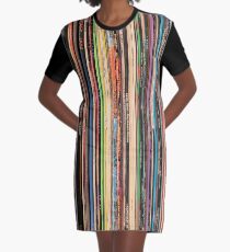 Classic Alternative Rock Records Graphic T-Shirt Dress