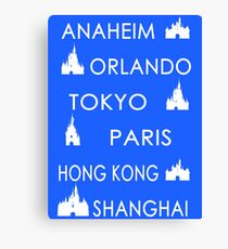 My Cities - Colored Canvas Print