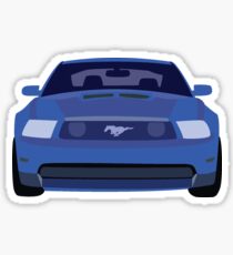 Blue Mustang Sticker