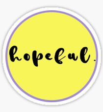 Hopeful (Yellow). Sticker