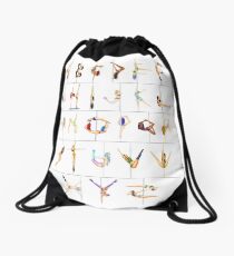 Polephabet A-Z v1 Drawstring Bag
