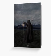 Tarot: The Hermit Greeting Card