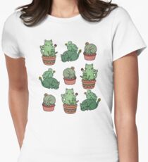 Cactus Cats Women's Fitted T-Shirt