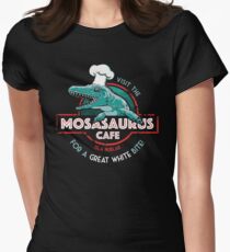 Visit the Mosasaurus Cafe Women's Fitted T-Shirt
