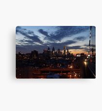 Philadelphia Skyline At Night Canvas Print