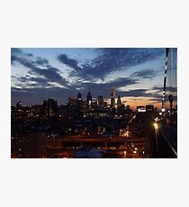 Philadelphia Skyline At Night Photographic Print