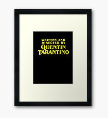 quentin tarantino Framed Print