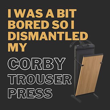 The Corby 7700 Trouser Press In Black Ash - YouTube