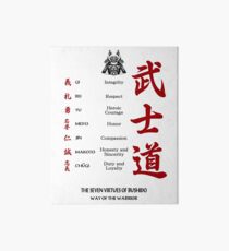 The Seven Virtues Of Bushido Art Board