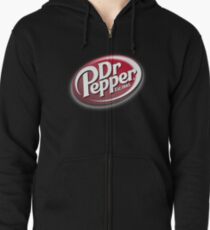 Dr Pepper Merchandise Zipped Hoodie