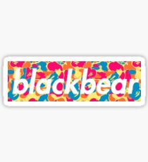 Pegatina Blackbear - logo de camuflaje amarillo