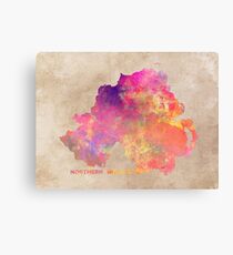 Northern Ireland #map #ireland Canvas Print