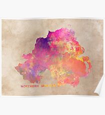 Northern Ireland #map #ireland Poster