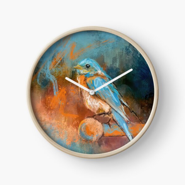 A Splash of Bluebird Clock