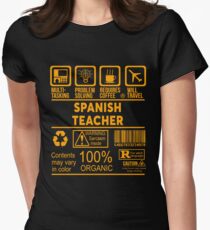 SPANISH TEACHER - NICE DESIGN 2017 Women's Fitted T-Shirt