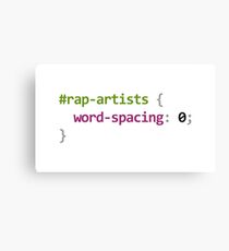 CSS | Rap Artists Canvas Print