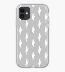 Lightning Bolt - Grey iPhone Case