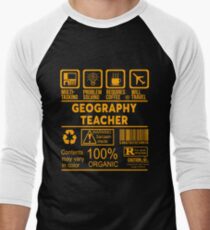 GEOGRAPHY TEACHER - NICE DESIGN 2017 Men's Baseball ¾ T-Shirt