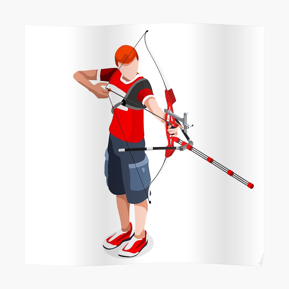 "archery athlete sport player" Poster by aurielaki Redbubble