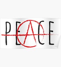 Póster Paz / Anarquía