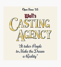 Walt's Casting Agency Photographic Print