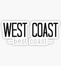 West Coast Best Coast Sticker