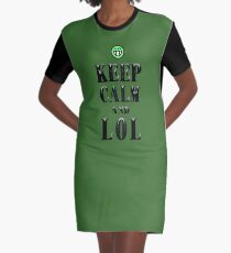 Keep calm and LOL Graphic T-Shirt Dress