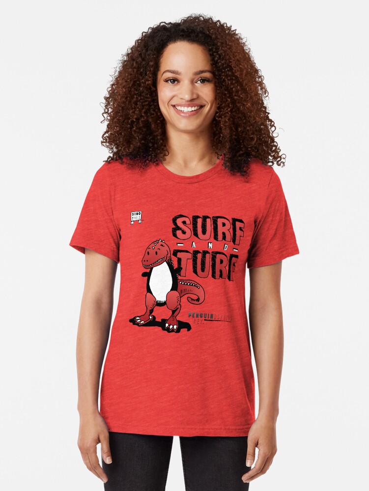 Alternate view of Surf and Turf Tri-blend T-Shirt