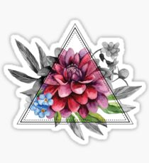 Geometrische Dahlie Sticker