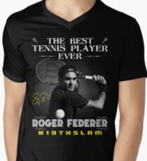 Roger Federer The Best Tennis Player Men's V-Neck T-Shirt