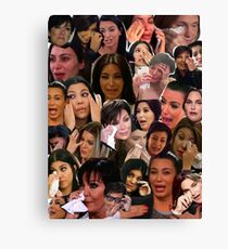 Kardashian's Crying Collage Canvas Print