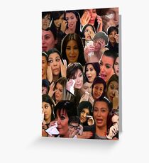 Kardashian's Crying Collage Greeting Card