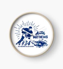 Auston Matthews Toronto Maple Leafs Clock