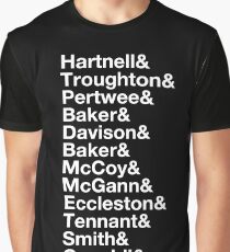 The 13 Doctors - Hartnell to Whittaker Graphic T-Shirt