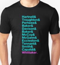 Das Neueste 13. - Die 13 Ärzte von Hartnell nach Whittaker Slim Fit T-Shirt