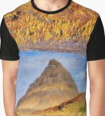 Abstract Kirkjufell Reflection Graphic T-Shirt