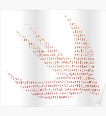 ASCII Swift (Monochrome ASCII, Light Version, Large Font Size) Poster