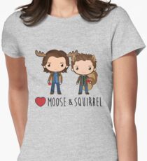 Love Moose & Squirrel - Supernatural Women's Fitted T-Shirt
