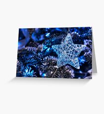 Blue Christmas Greeting Card