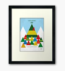 No699- ELF minimal movie poster Framed Print