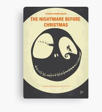 No712- The Nightmare Before Christmas minimal movie poster Canvas Print