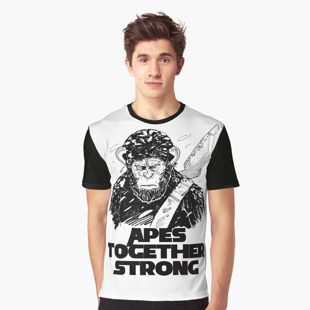 Caesar Apes Together Strong T Shirt By Moonwalkerwiz Redbubble 0805