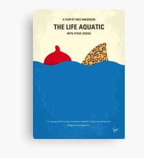 No774- The Life Aquatic with Steve Zissou minimal movie poster Canvas Print